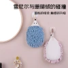 Chenier Coral Fleece Hedgehog Hand Towels, Kanglewu Cartoon Animal Hanging thickened hand towels wholesale Specification image
